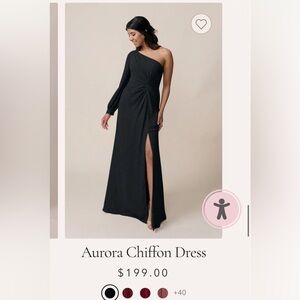 Revelry One-Shoulder Black Dress